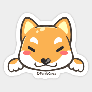 Cute Shiba Inu Puppy Sticker